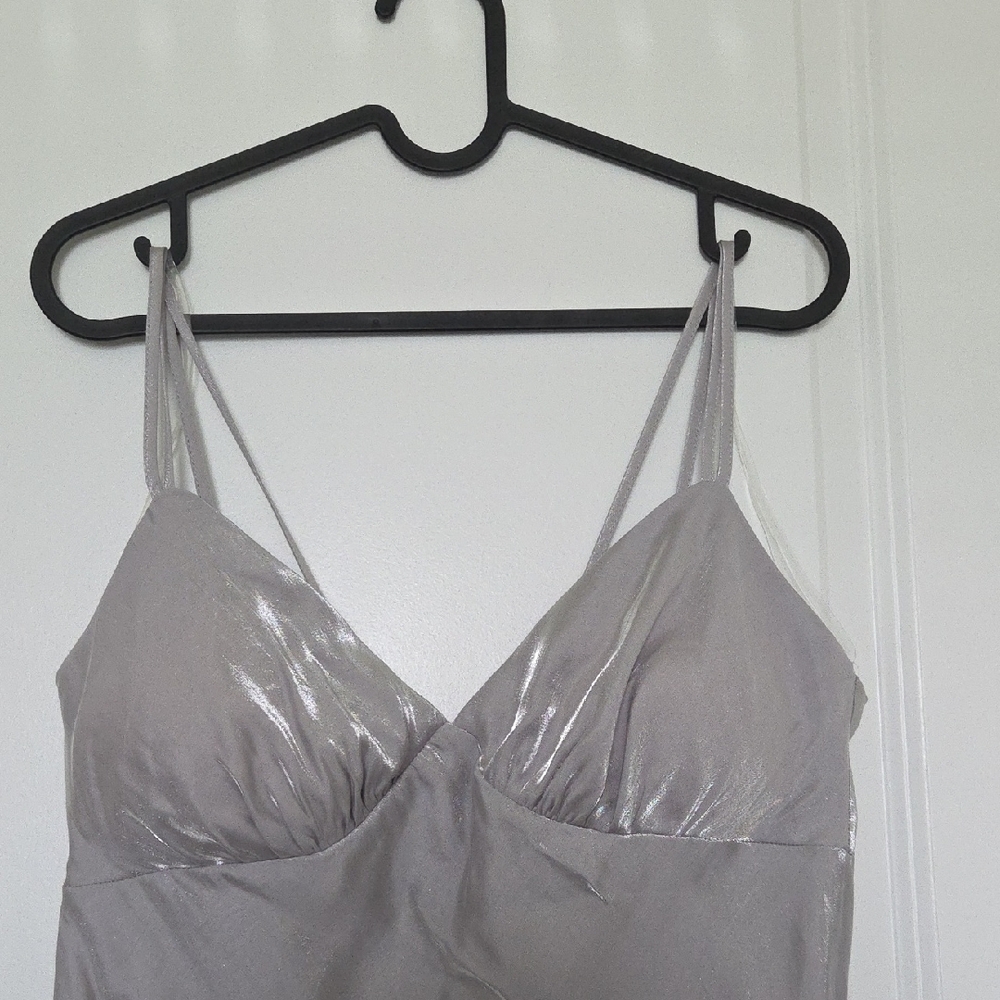Wild Fable Silverish Gray Chemise Soft Fabric Sleek Design - Picture 8 of 13
